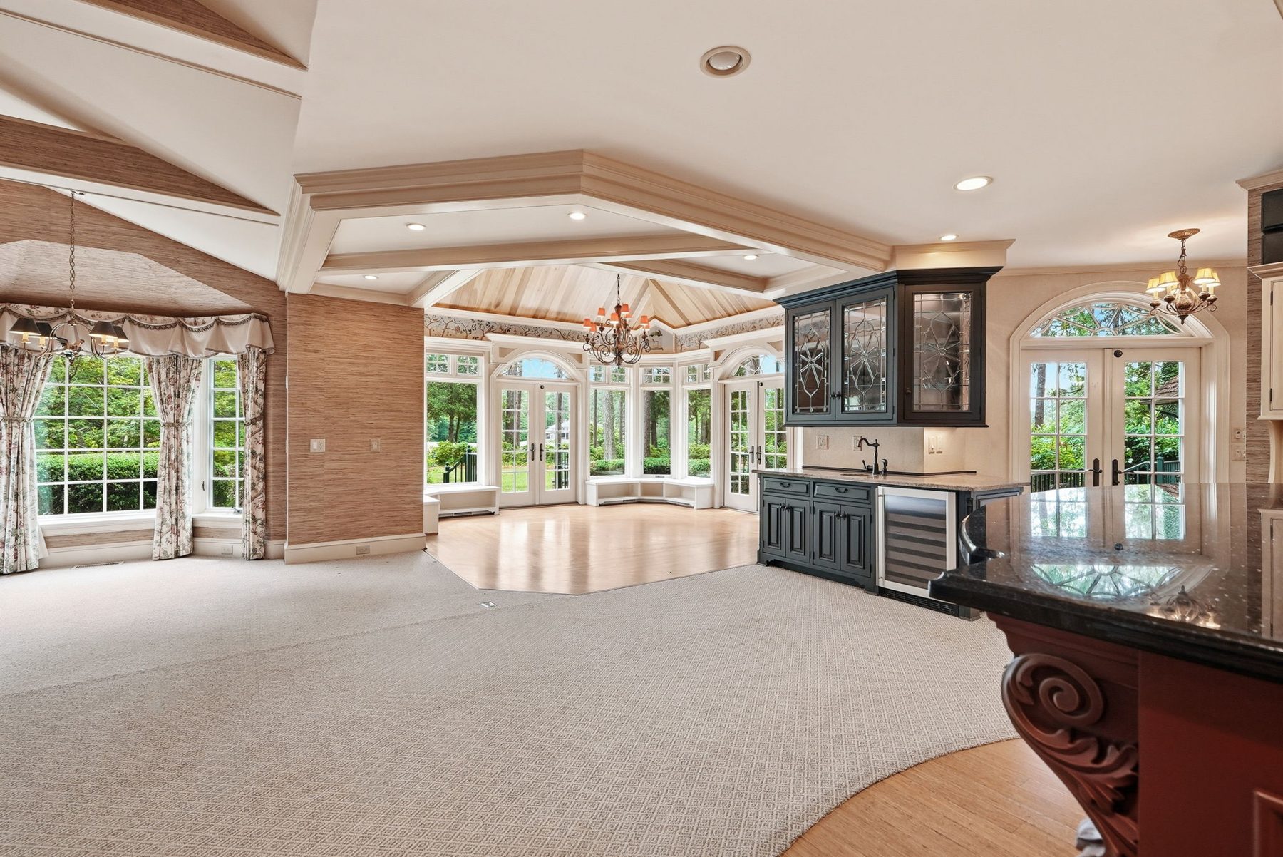 The garden room, full of afternoon light